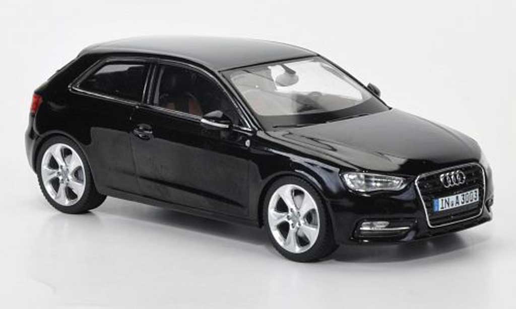 Audi A3 1/43 Schuco nero 2012 modellino in miniatura