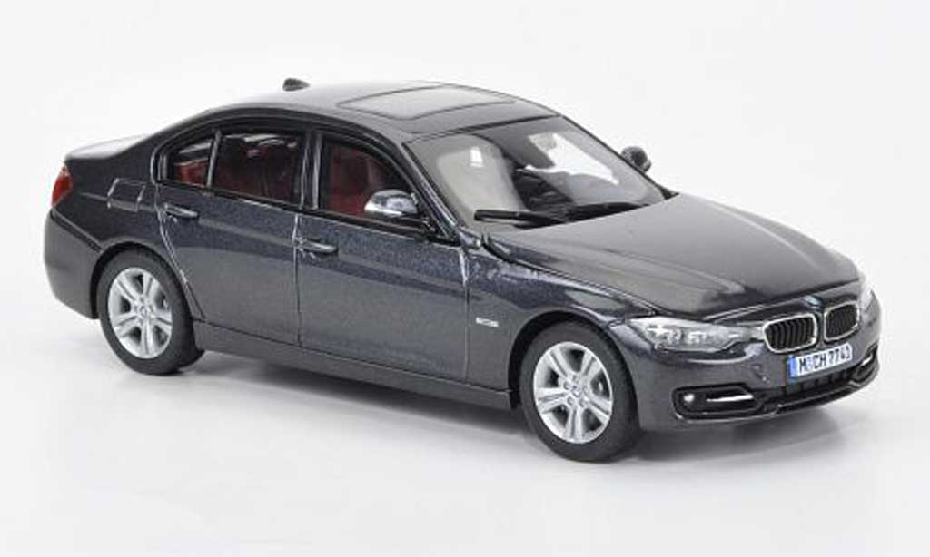 Bmw 330 F30 1/43 Hachette F30 (F30) grigio 2012 modellino in miniatura