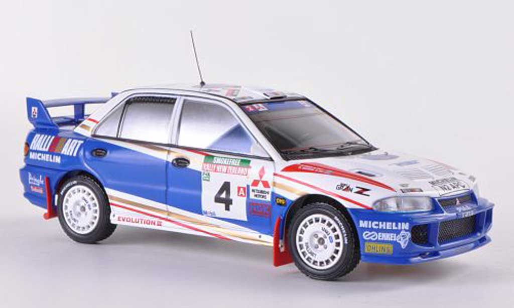Mitsubishi Lancer Evolution III 1/43 HPI Evolution III No.4 RalliArt R.Burns / R.Reid Rally Neuseeland 1996 modellino in miniatura