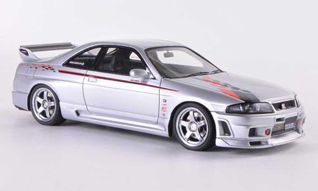 Nissan Skyline R33 1/43 HPI R33 Nismo GT-R R-Tune grigio RHD modellino in miniatura