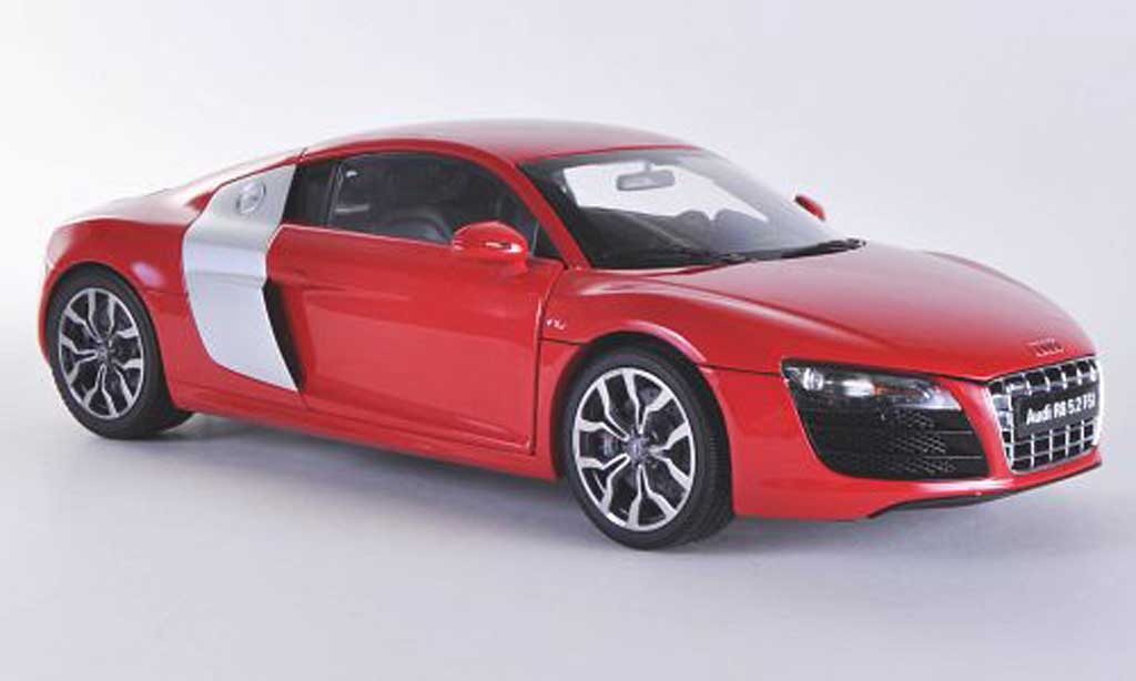 Audi R8 5.2 FSI 1/18 Kyosho 5.2 FSI V10 quattro rosso/grigio modellino in miniatura