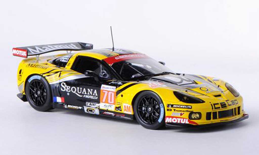 Chevrolet Corvette C6 1/43 Spark C6 C6 ZR1 No.70 Larbre Competition 24h Le Mans 2012 J.P.Belloc/C.Bourret/P.Gibon modellino in miniatura