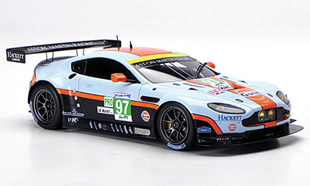 Aston Martin V12 Vantage 1/43 Spark Vantage No.97 Gulf Racing 24h Le Mans 2012 modellino in miniatura