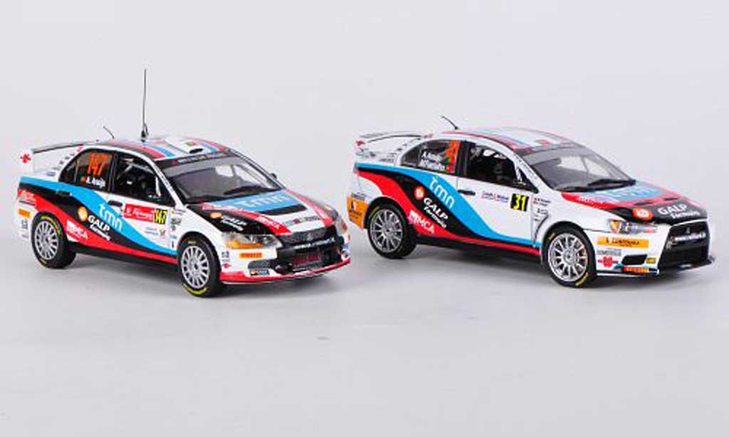 Mitsubishi Lancer Evolution IX 1/43 Vitesse Evolution IX WRC Champion Boxset 2009/2010 A.Araujo/M.Ramalho modellino in miniatura