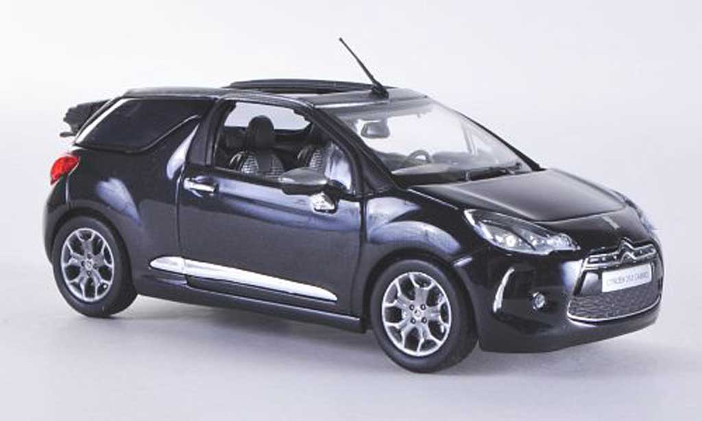 DS Automobiles DS3 1/43 Norev Cabrio nero 2013 modellino in miniatura