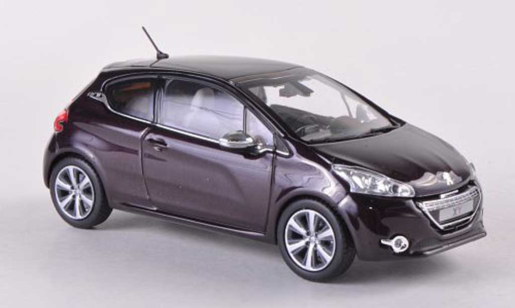 Peugeot 208 1/43 Norev XY lila 3-Turer 2012 modellino in miniatura