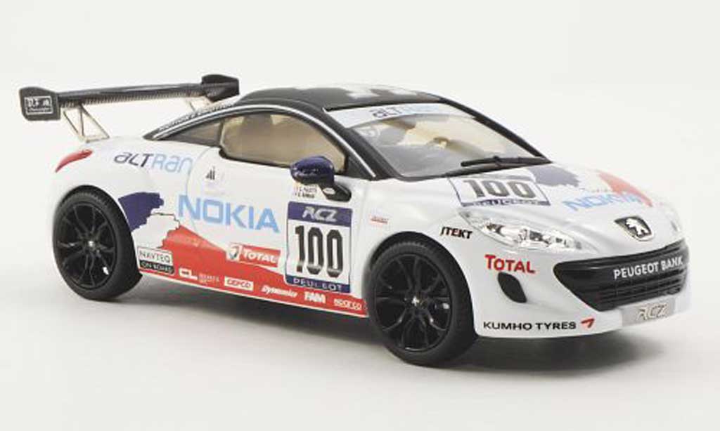 Peugeot RCZ 1/43 Norev No.100 J.Rueplin / P.Englert / S.Palette / O.Roman 24h Nurburgring 2012 modellino in miniatura