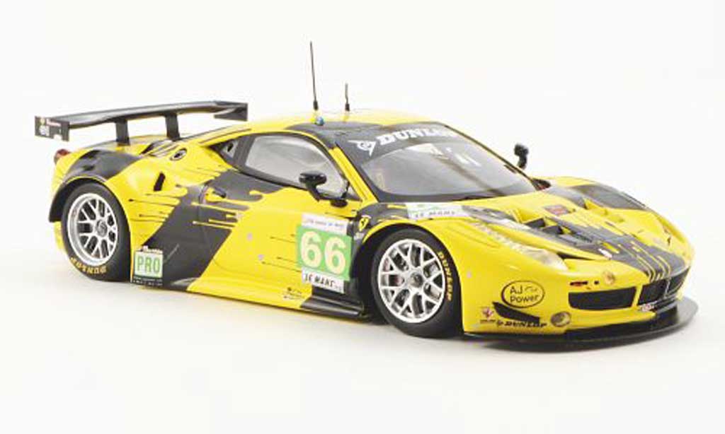 Ferrari 458 Italia GT2 1/43 Fujimi Italia GT2 No.66 JMW Racing 24h Le Mans 2012 modellino in miniatura