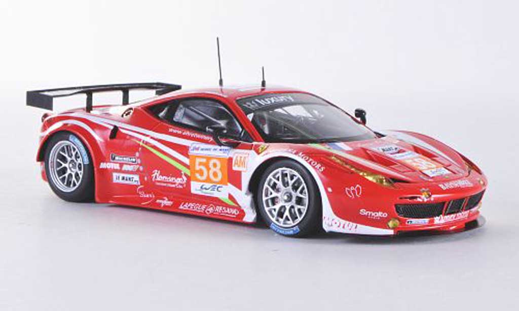 Ferrari 458 Italia GT2 1/43 Fujimi Italia GT2 No.58 Luxury Racing 24h Le Mans 2012 modellino in miniatura