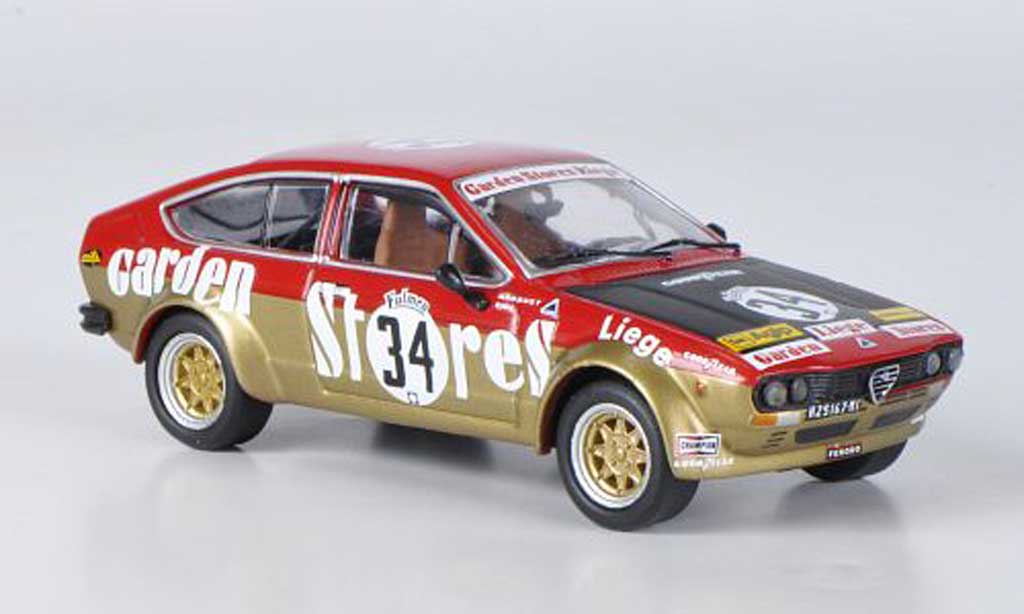 Alfa Romeo GT 2.0 1/43 M4 V 2.0 Alfetta No.34 Spa 1976 modellino in miniatura