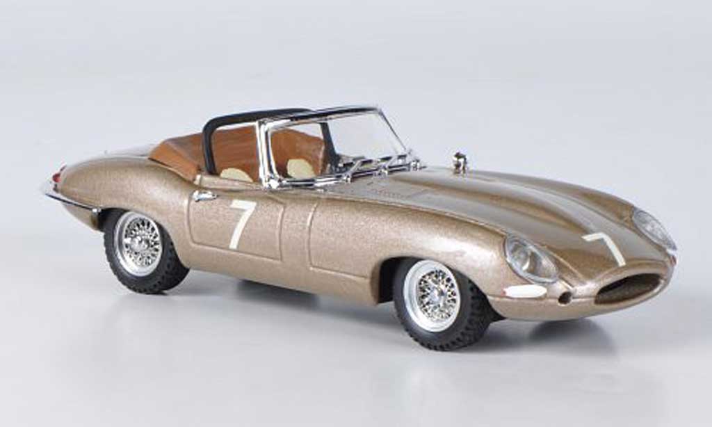 Jaguar E-Type 1961 1/43 Best 1961 E Spyder No.7 Del Mar USA modellino in miniatura