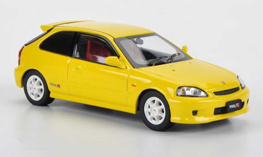 Honda Civic Type R EK9 1/43 Ebbro Type R EK9 giallo modellino in miniatura