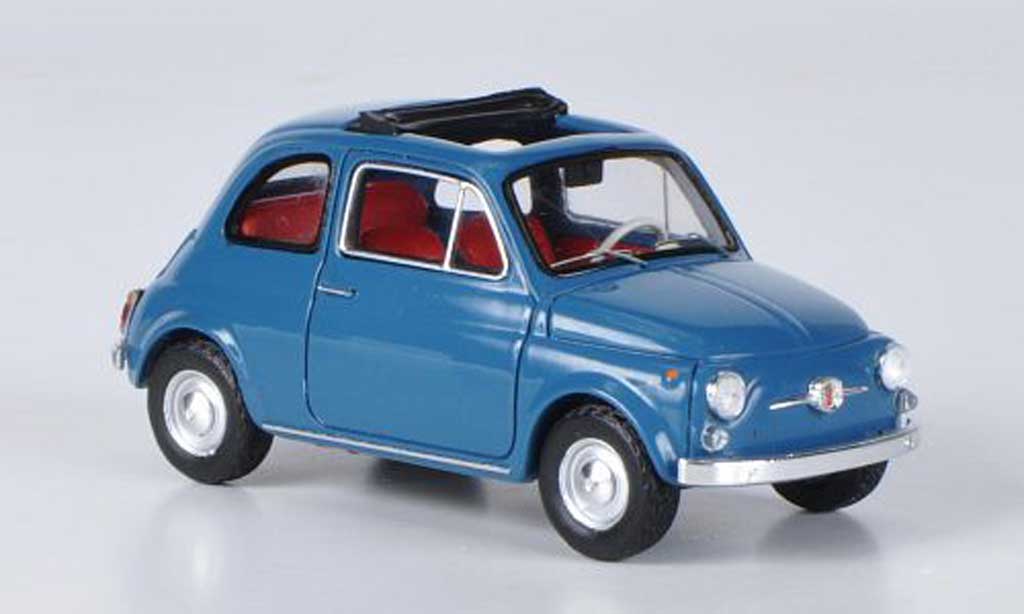 Fiat 500 1/43 Ebbro F blu 1965 modellino in miniatura