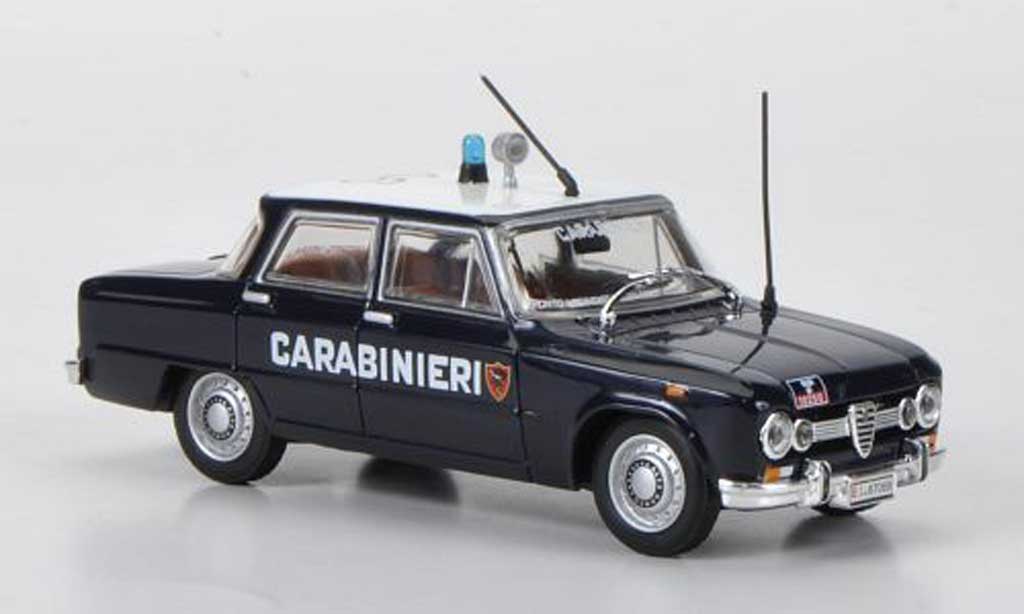 Alfa Romeo Giulia 1600 1/43 Hachette 1600 Super Carabinieri 1970 modellino in miniatura