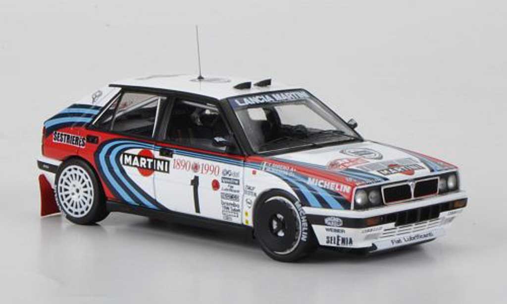 Lancia Delta HF Integrale 1/43 HPI HF Integrale 16V No.1 Martini M.Biasion / T.Siviero Rally Monte Carlo 1990 modellino in miniatura