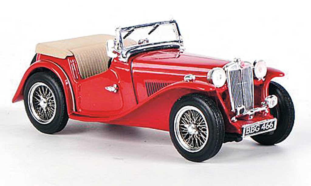 MG TC 1/43 Vitesse offen rosso 1945 modellino in miniatura