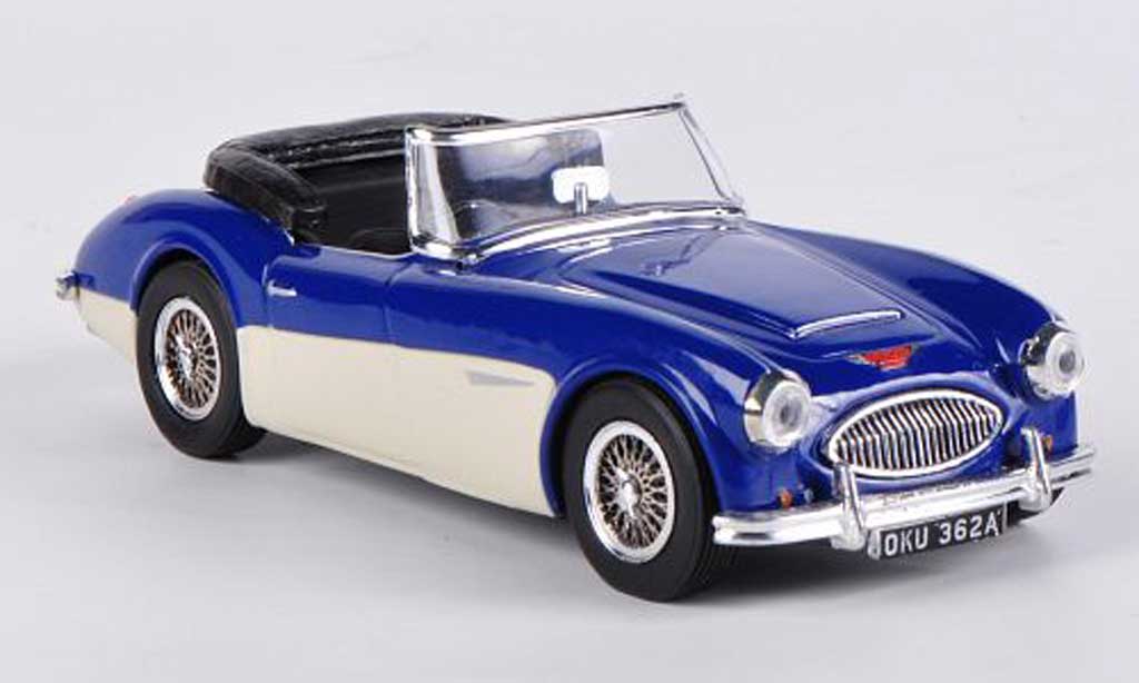 Austin Healey 3000 1/43 Vitesse offen Ozean blu/ivory modellino in miniatura