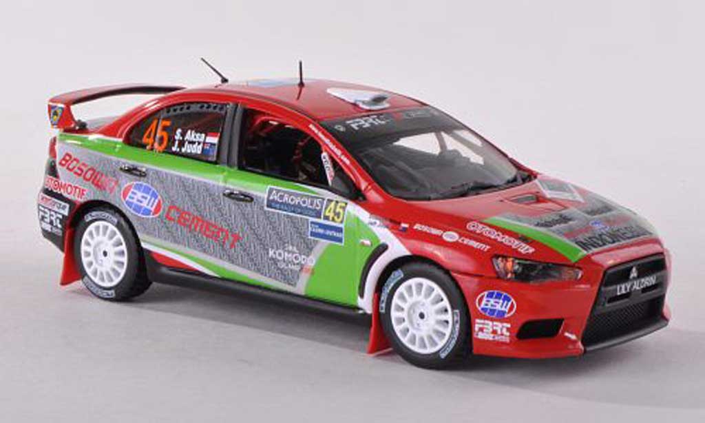Mitsubishi Lancer Evolution X 1/43 Vitesse Evolution X No.45 2nd PWRC Acropolis Rally 2012 S.Aksa/J.Judd modellino in miniatura