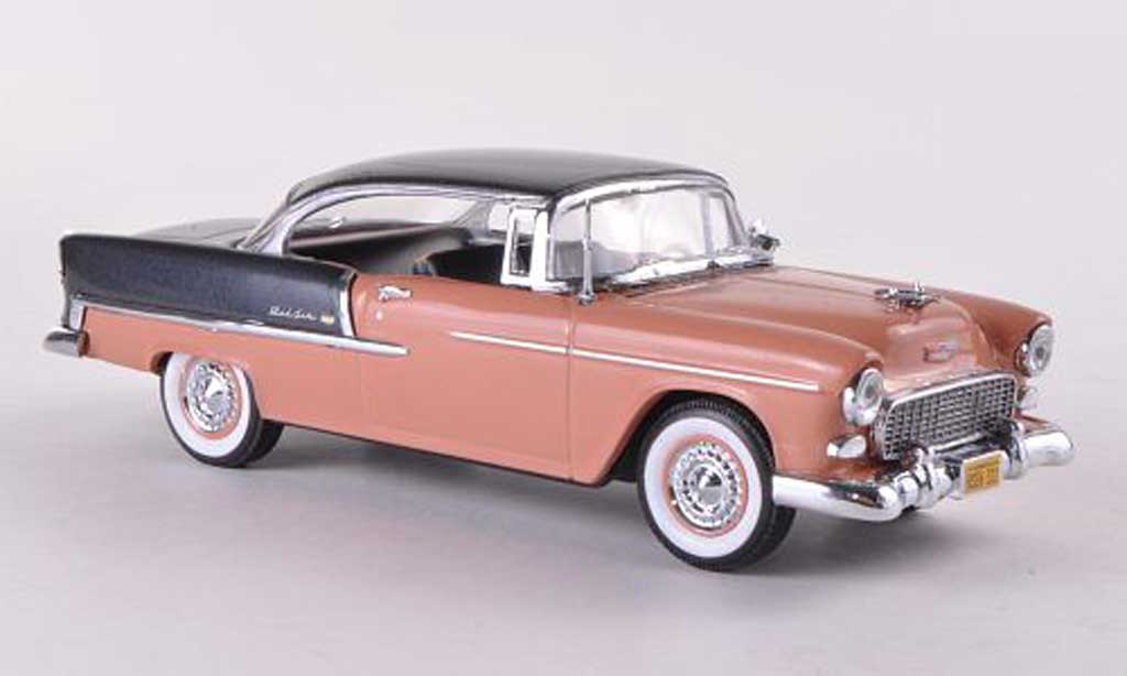 Chevrolet Bel Air 1955 1/43 Vitesse 1955 2-Door Hardtop rosso marroneee/grigio modellino in miniatura
