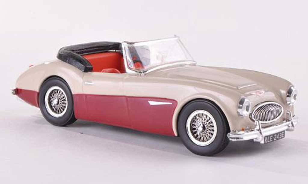 Austin Healey 3000 1/43 Vitesse beige/rosso RHD Verdeck offen modellino in miniatura