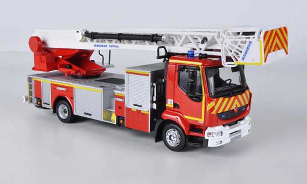 Renault Midlum 1/43 Eligor avec Magirus Drehleiter Pompiers pompier (F) modellino in miniatura