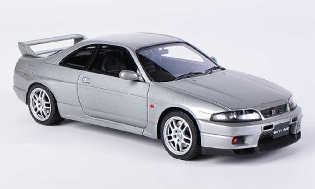 Nissan Skyline R33 1/43 HPI R33 GT-R V-Spec grigio RHD modellino in miniatura