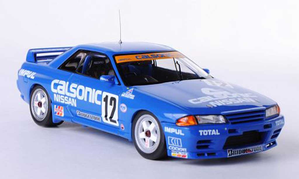 Nissan Skyline R32 1/43 HPI R32 GT-R No.12 Calsonic A.Olofsson / M.Kageyama JTC Sugo 1993 modellino in miniatura