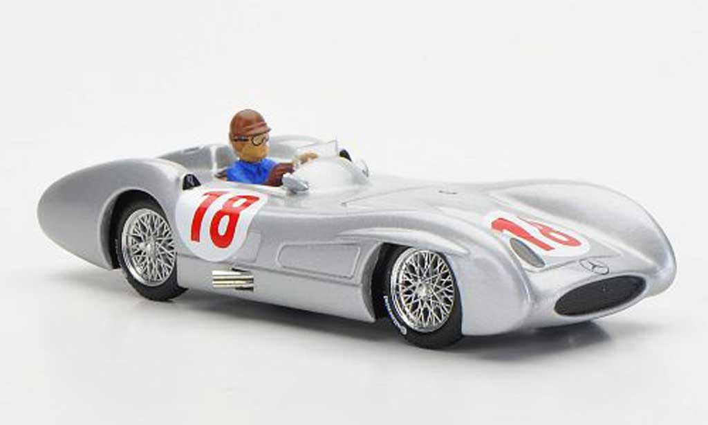 Mercedes W 196 1/43 Brumm C No.18 J.M.Fangio GP Italien 1955 modellino in miniatura