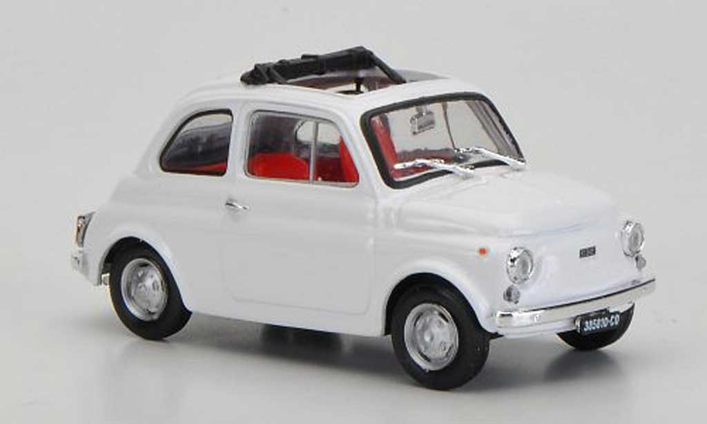 Fiat 500 R 1/43 Brumm R bianco ge?ffnetes Faltdach 1972 modellino in miniatura