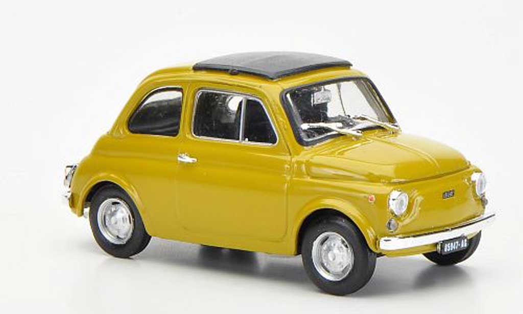 Fiat 500 R 1/43 Brumm R senf geschlossenes Faltdach 1972 modellino in miniatura