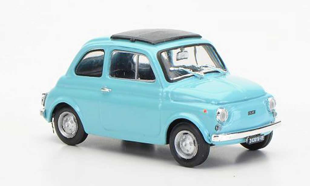Fiat 500 R 1/43 Brumm R turkis geschlossenes Faltdach 1972 modellino in miniatura
