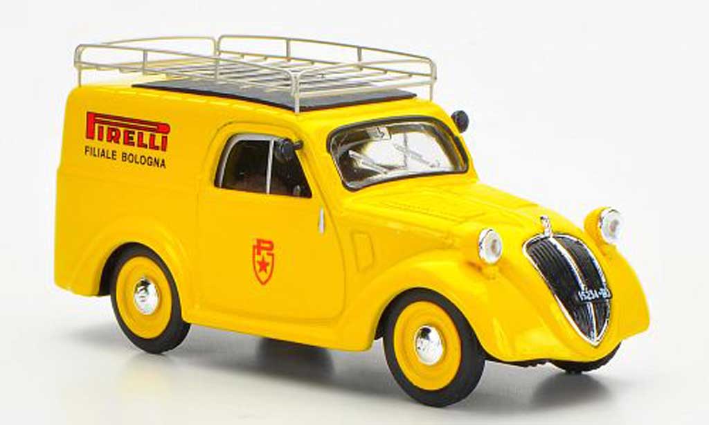 Fiat 500 B 1/43 Brumm B Furgoncino Pirelli Filiale di Bologna Assistenza Mille Miglia 1950 modellino in miniatura
