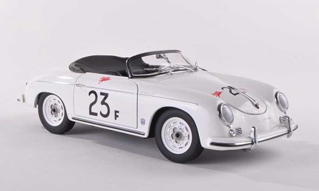 Porsche 356 1955 1/43 Autoart 1955 Speedster No.23F James Dean bianco modellino in miniatura