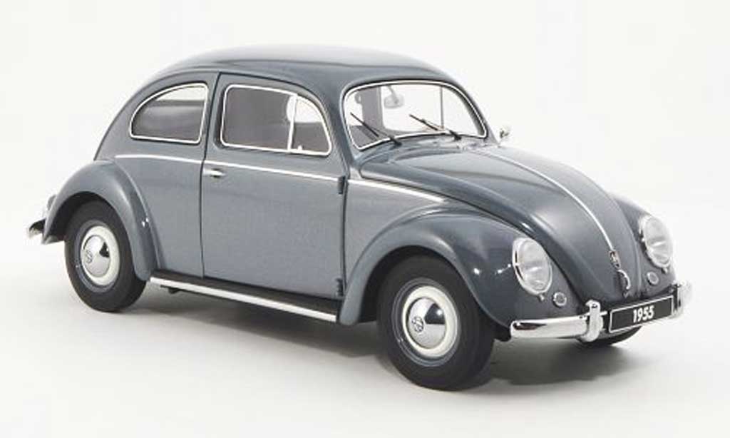 Volkswagen Kafer 1/18 Autoart blugrigio 1955 modellino in miniatura