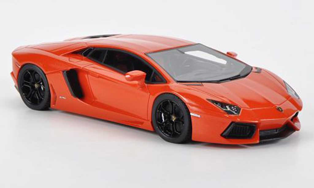 Lamborghini Aventador LP700-4 1/43 Fujimi LP700-4 orange modellino in miniatura