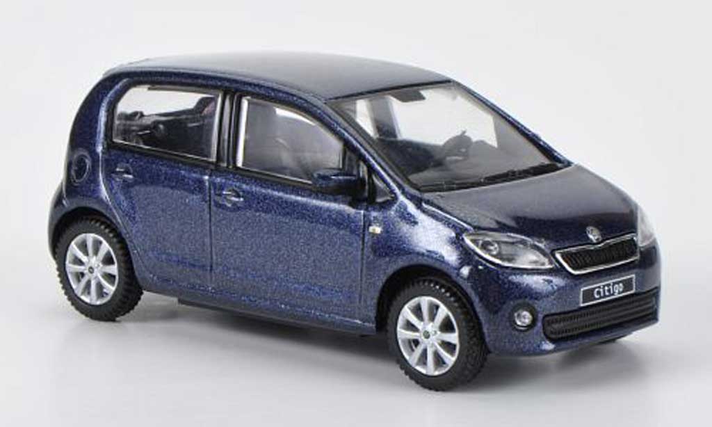 Skoda Citigo 1/43 Abrex blugrigio 5-Turer 2012 modellino in miniatura