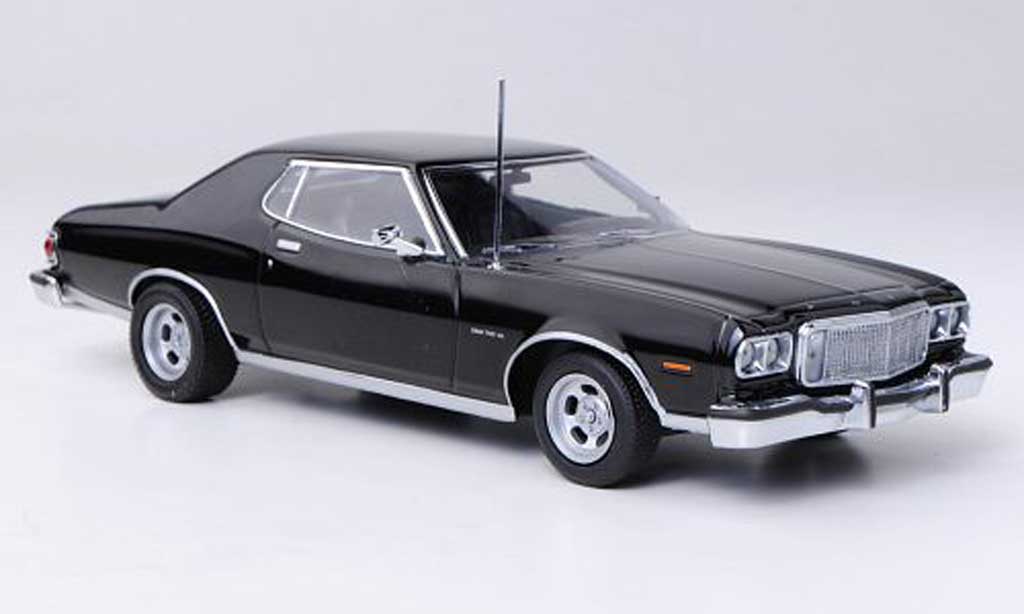 Ford Gran Torino 1/43 Minichamps nero 1976 modellino in miniatura
