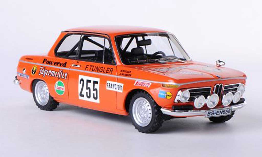 Bmw 2002 Ti 1/43 Neo Ti No.255 Jegermeister W.Stiller / A.Wagener Rally Monte Carlo 1973 modellino in miniatura