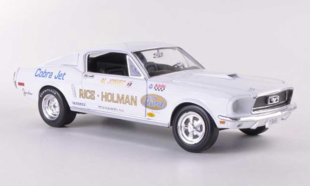 Ford Mustang 1968 1/18 Ertl 1968 S/S Cobra Jet A.Joniec 1968 modellino in miniatura