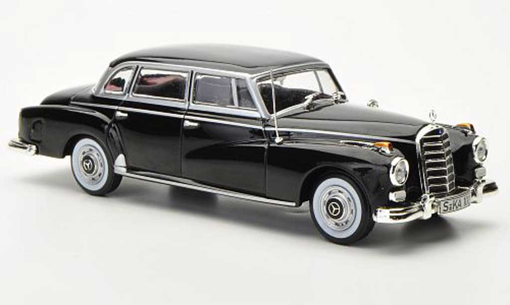 Mercedes 300 D 1/43 WhiteBox D nero 1957 modellino in miniatura