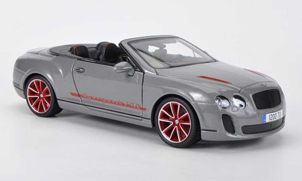 Bentley Continental Supersports 1/18 Burago Supersports Convertibile ISR grigio Sondermodell modellino in miniatura