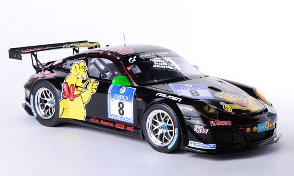 Porsche 997 GT3 1/18 Spark GT3 R 2011 No.8 Haribo 24h Nurburgring R.Westbrook/C.Menzel/M.Sursberg/H.G.Riegel modellino in miniatura