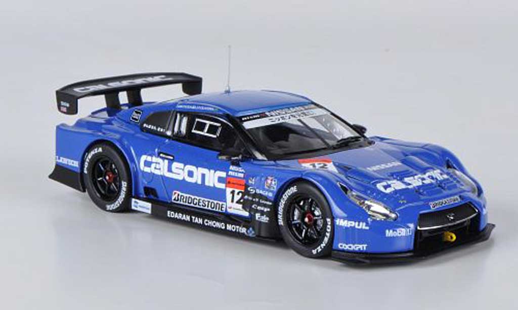 Nissan Skyline 1/43 Ebbro GT-R Calsonic Impul No.12 T.Matsuda / J.P.Oliveira Super GT500 2012 modellino in miniatura