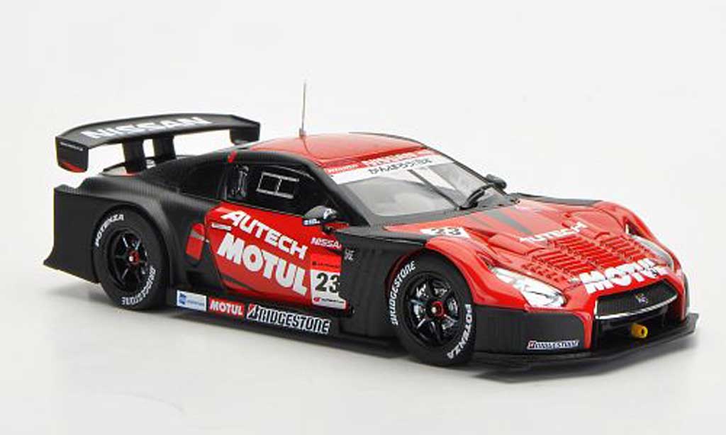 Nissan Skyline R35 1/43 Ebbro R35 GT-R No.23 Motal Autech Super GT500 Okayama Test 2012 modellino in miniatura