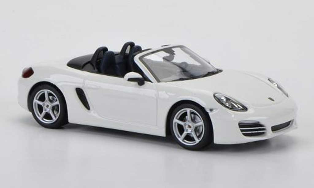 Porsche Boxster 1/43 Minichamps (987) bianco 2012 modellino in miniatura