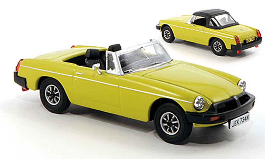 MG B 1/43 Vanguards giallo-grun RHD modellino in miniatura