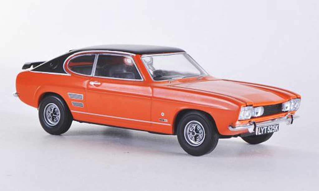Ford Capri 1600 1/43 Vanguards 1600 Mk1 GT XLR orange/mattnero RHD modellino in miniatura