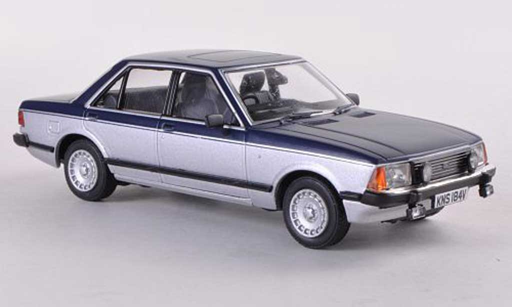 Ford Granada 1/43 Vanguards MkII 2.8 Ghia Sapphire blu/grigio modellino in miniatura
