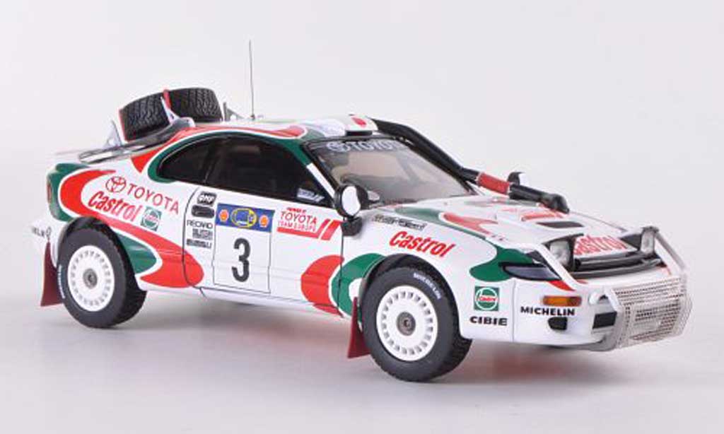 Toyota Celica Turbo 1/43 HPI Turbo 4WD No.3 Castrol Y.Fujimoto / A.Hertz Safari Rally 1995 modellino in miniatura