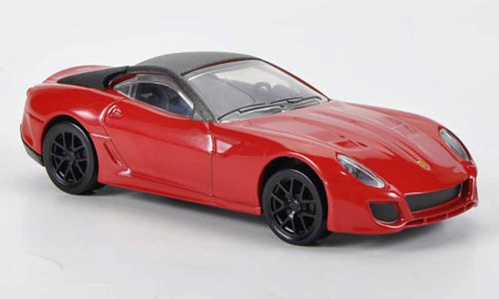 Ferrari 599 GTO 1/43 Hot Wheels GTO rosso modellino in miniatura
